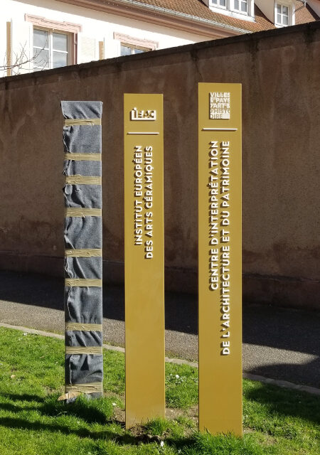 Atelier Laurence Moreau - Signalétique du pôle culturel et touristique, La Neuenbourg à Guebwiller.